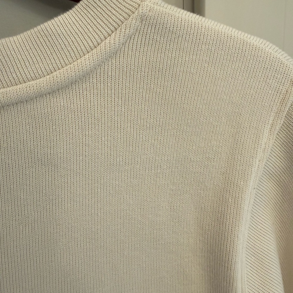 Duluth Trading Co Women's Soft Cream Crew Neck Sweatshirt - Picture 5 of 6